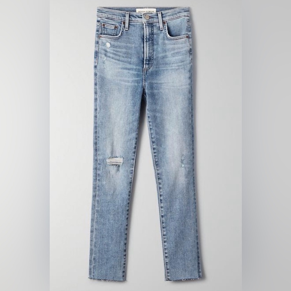 ARITZIA - Denim Forum Distressed Lola High Rise Skinny Crop